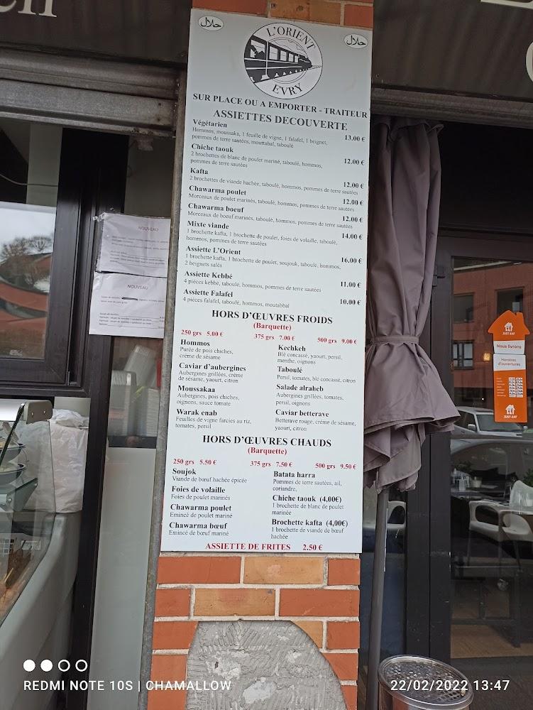 L'Orient - Menu Image 1